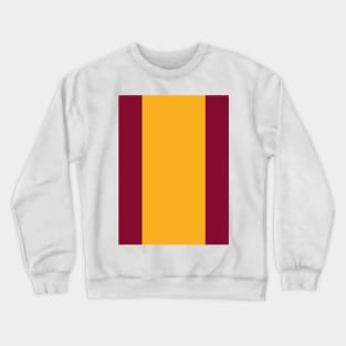 Motherwell Retro Claret Amber Stripe Home 1982 - 84 Crewneck Sweatshirt